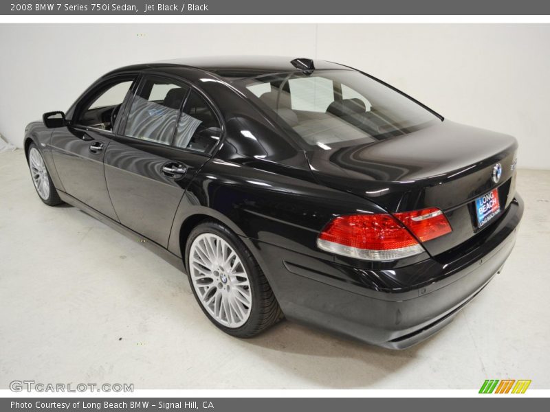 Jet Black / Black 2008 BMW 7 Series 750i Sedan