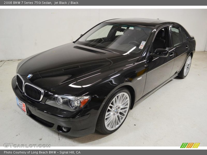 Jet Black / Black 2008 BMW 7 Series 750i Sedan