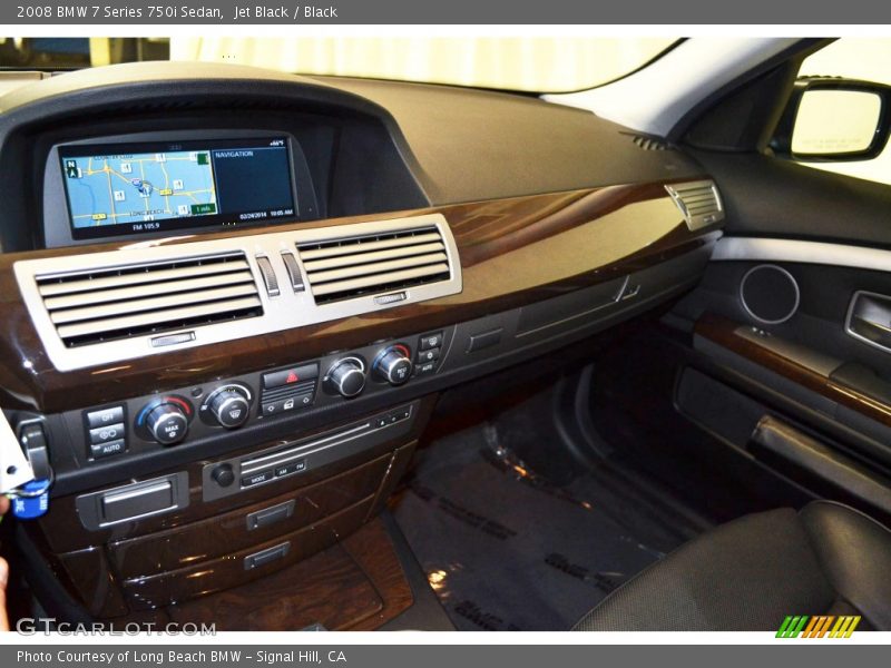 Jet Black / Black 2008 BMW 7 Series 750i Sedan