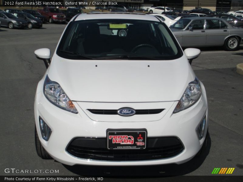 Oxford White / Charcoal Black 2012 Ford Fiesta SES Hatchback