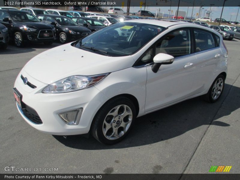 Oxford White / Charcoal Black 2012 Ford Fiesta SES Hatchback