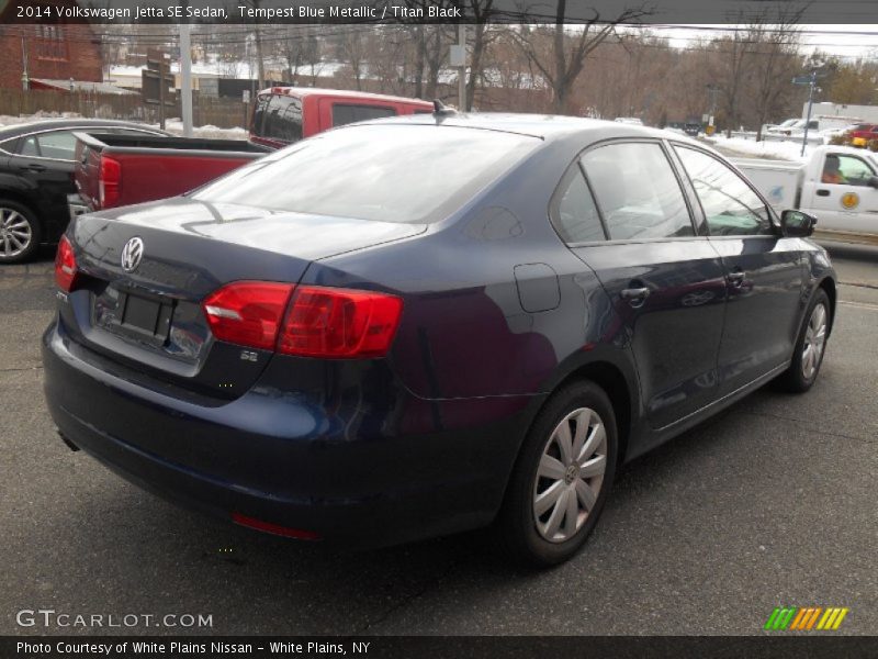 Tempest Blue Metallic / Titan Black 2014 Volkswagen Jetta SE Sedan