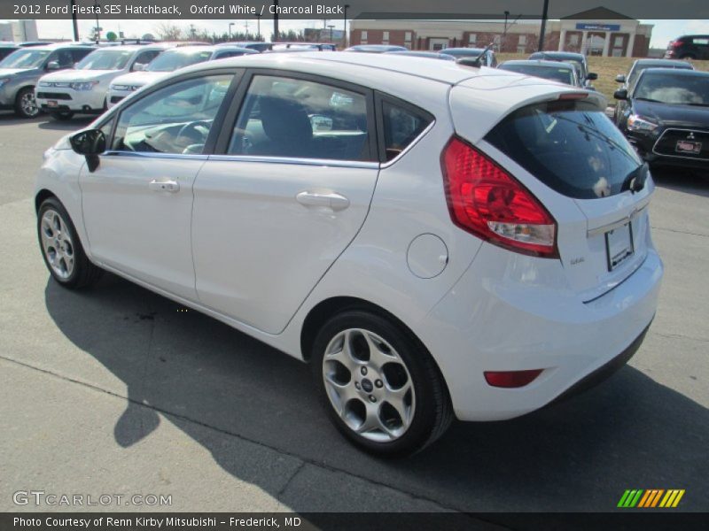 Oxford White / Charcoal Black 2012 Ford Fiesta SES Hatchback