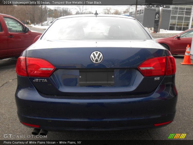 Tempest Blue Metallic / Titan Black 2014 Volkswagen Jetta SE Sedan