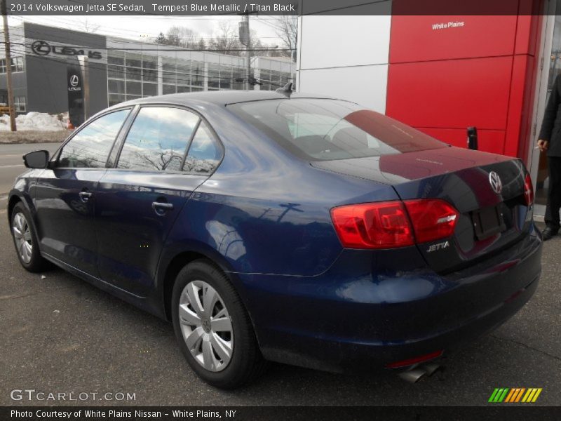 Tempest Blue Metallic / Titan Black 2014 Volkswagen Jetta SE Sedan
