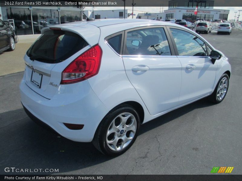 Oxford White / Charcoal Black 2012 Ford Fiesta SES Hatchback