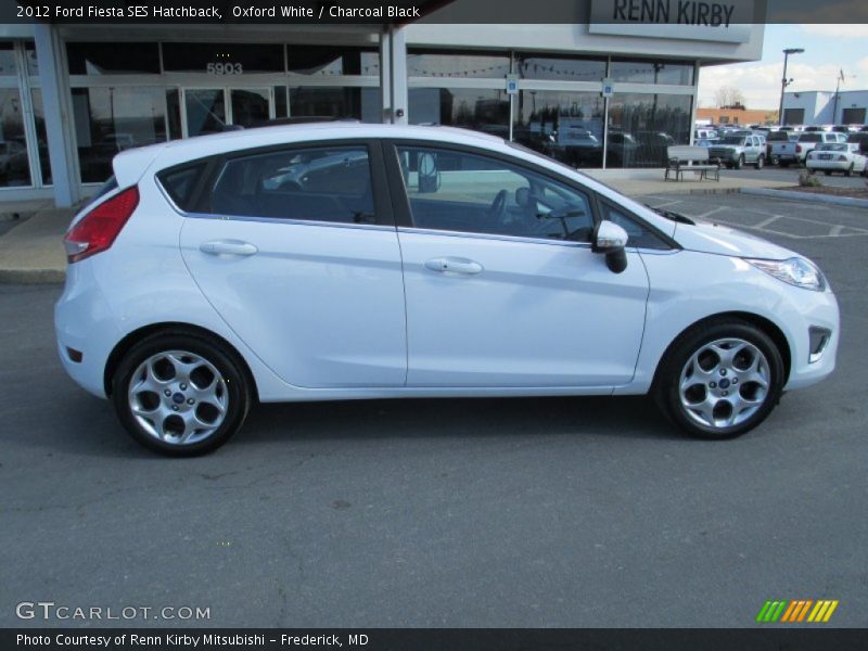 Oxford White / Charcoal Black 2012 Ford Fiesta SES Hatchback