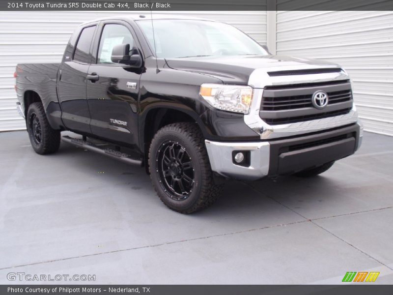 Black / Black 2014 Toyota Tundra SR5 Double Cab 4x4