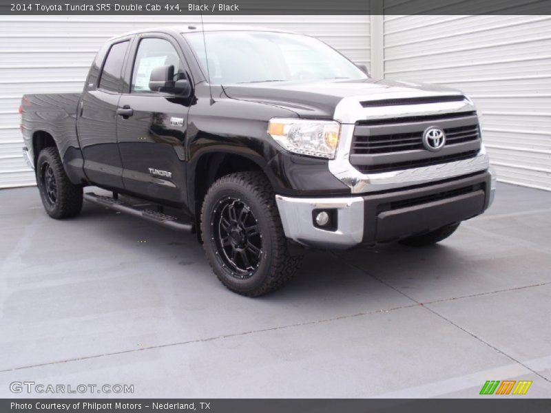 Black / Black 2014 Toyota Tundra SR5 Double Cab 4x4