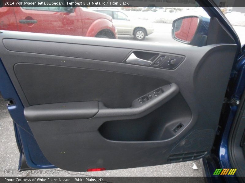 Tempest Blue Metallic / Titan Black 2014 Volkswagen Jetta SE Sedan