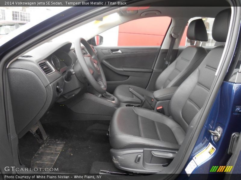Tempest Blue Metallic / Titan Black 2014 Volkswagen Jetta SE Sedan