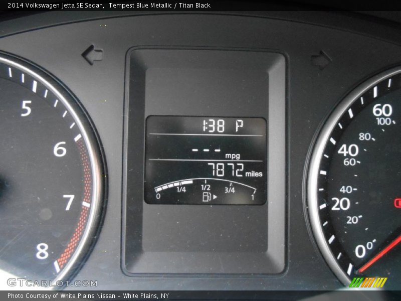 Tempest Blue Metallic / Titan Black 2014 Volkswagen Jetta SE Sedan