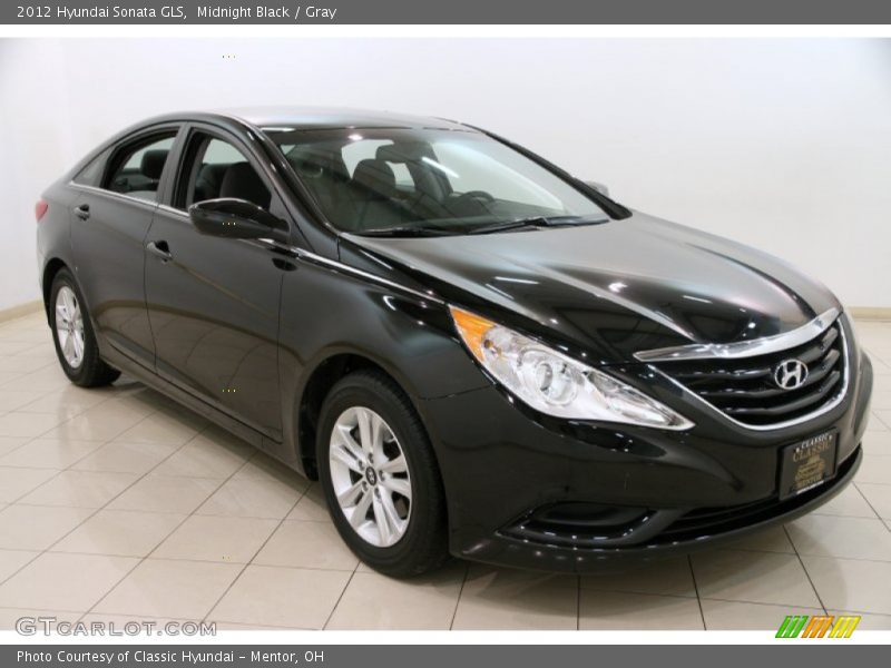 Midnight Black / Gray 2012 Hyundai Sonata GLS