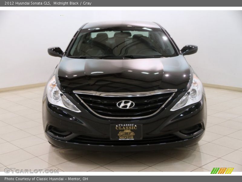 Midnight Black / Gray 2012 Hyundai Sonata GLS