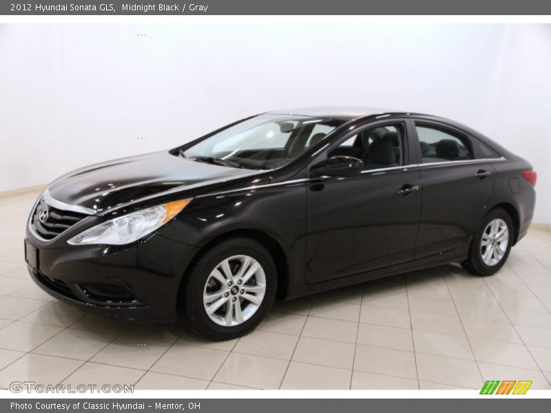 Midnight Black / Gray 2012 Hyundai Sonata GLS