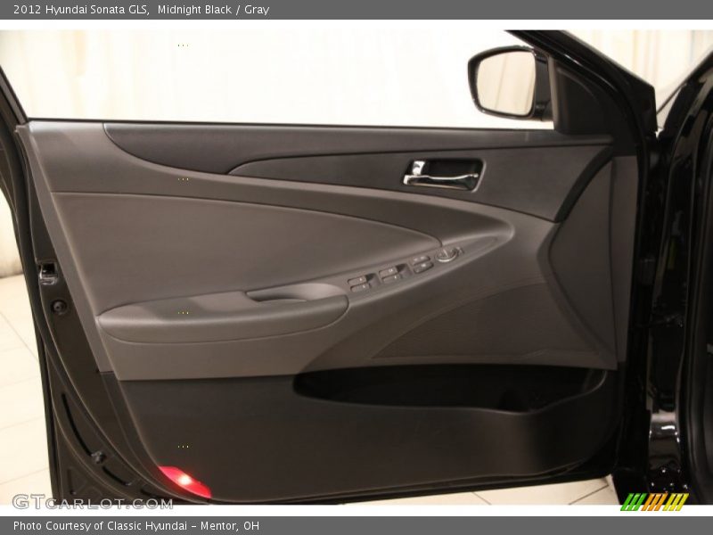 Midnight Black / Gray 2012 Hyundai Sonata GLS