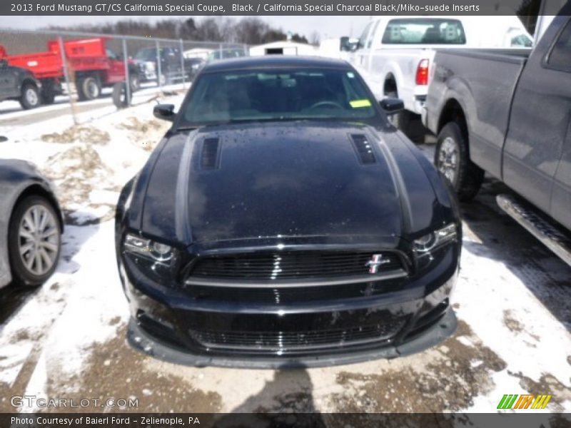 Black / California Special Charcoal Black/Miko-suede Inserts 2013 Ford Mustang GT/CS California Special Coupe