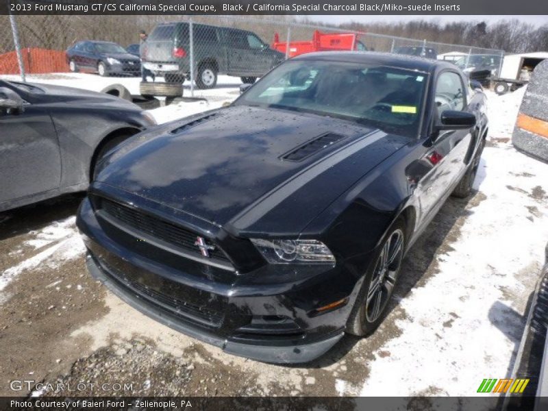 Black / California Special Charcoal Black/Miko-suede Inserts 2013 Ford Mustang GT/CS California Special Coupe