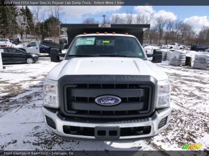 Oxford White / Steel 2014 Ford F350 Super Duty XL Regular Cab Dump Truck