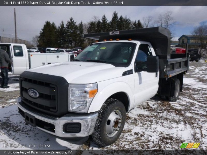 Front 3/4 View of 2014 F350 Super Duty XL Regular Cab Dump Truck