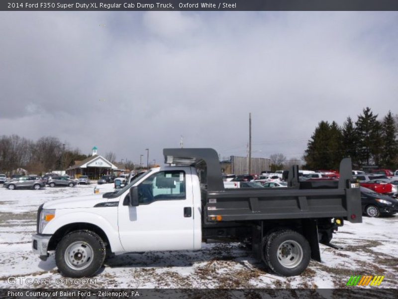  2014 F350 Super Duty XL Regular Cab Dump Truck Oxford White