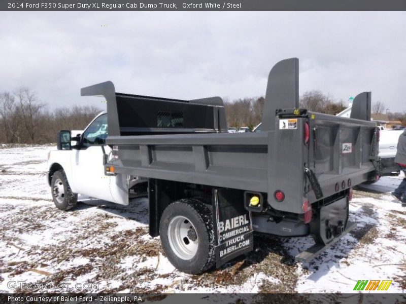 Oxford White / Steel 2014 Ford F350 Super Duty XL Regular Cab Dump Truck