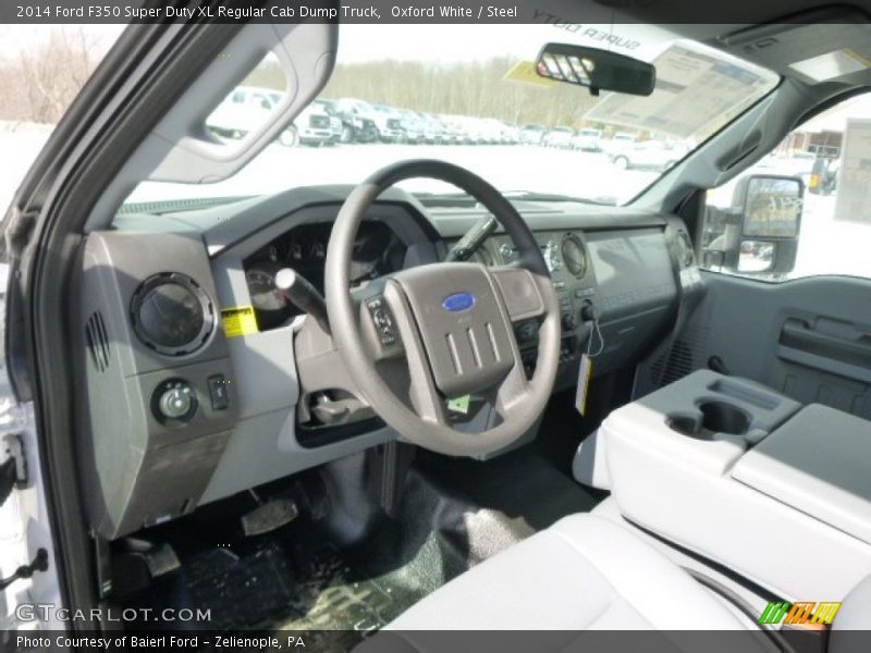 Steel Interior - 2014 F350 Super Duty XL Regular Cab Dump Truck 
