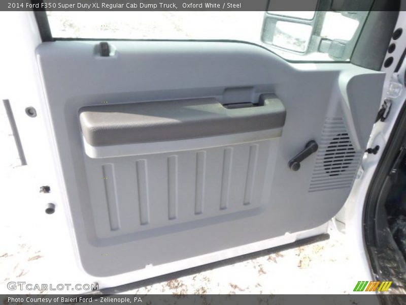 Oxford White / Steel 2014 Ford F350 Super Duty XL Regular Cab Dump Truck