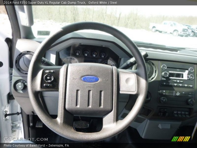 Oxford White / Steel 2014 Ford F350 Super Duty XL Regular Cab Dump Truck