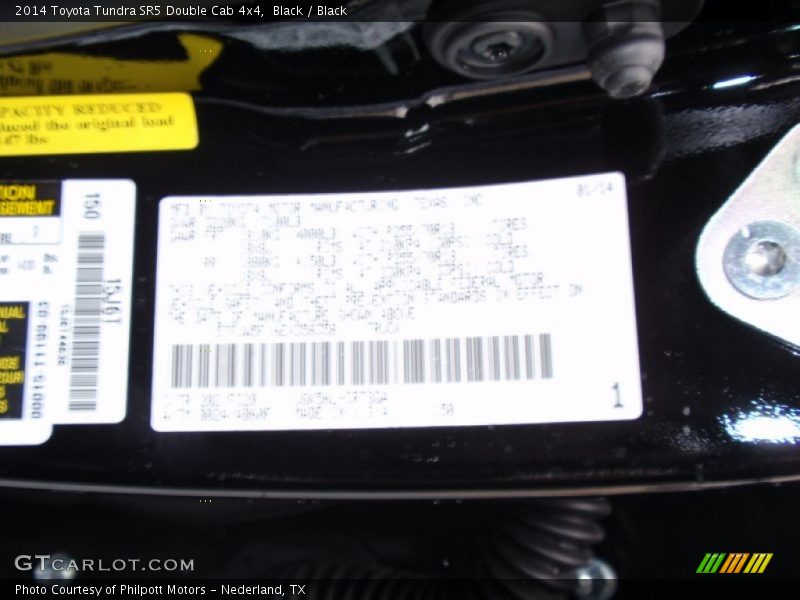 Black / Black 2014 Toyota Tundra SR5 Double Cab 4x4