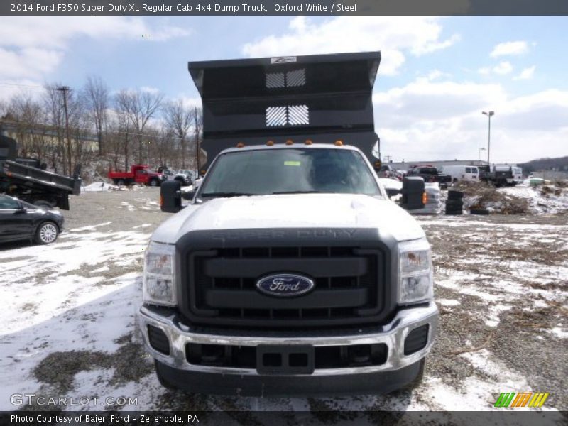 Oxford White / Steel 2014 Ford F350 Super Duty XL Regular Cab 4x4 Dump Truck
