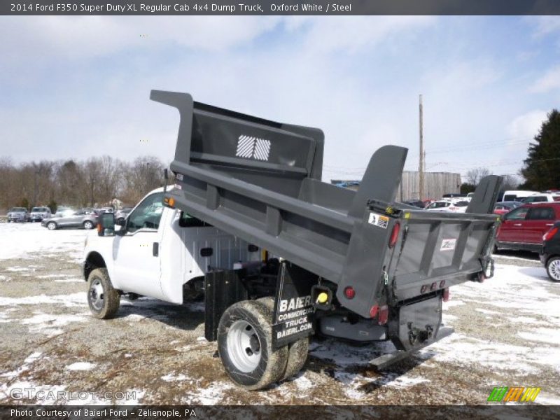 Oxford White / Steel 2014 Ford F350 Super Duty XL Regular Cab 4x4 Dump Truck