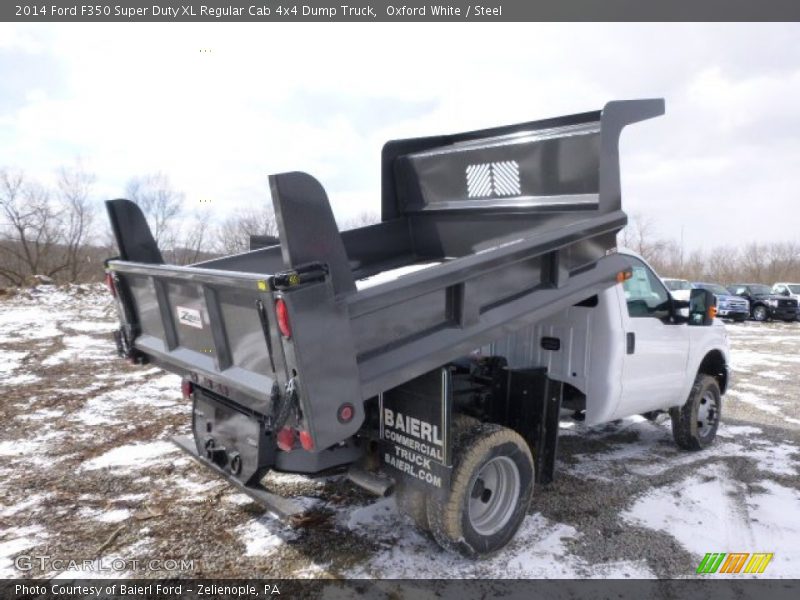 Oxford White / Steel 2014 Ford F350 Super Duty XL Regular Cab 4x4 Dump Truck