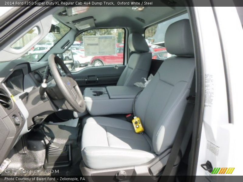 Oxford White / Steel 2014 Ford F350 Super Duty XL Regular Cab 4x4 Dump Truck