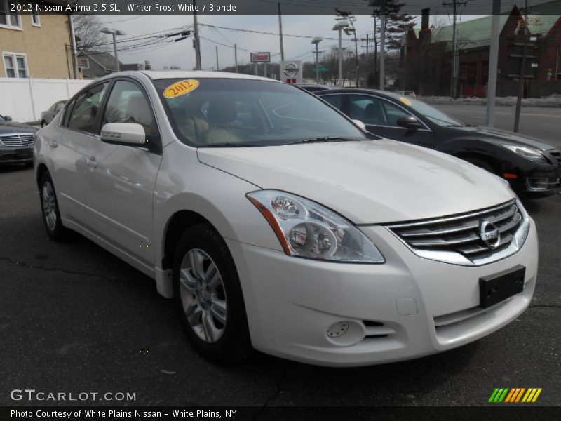 Winter Frost White / Blonde 2012 Nissan Altima 2.5 SL