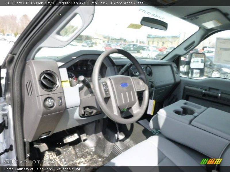 Oxford White / Steel 2014 Ford F350 Super Duty XL Regular Cab 4x4 Dump Truck