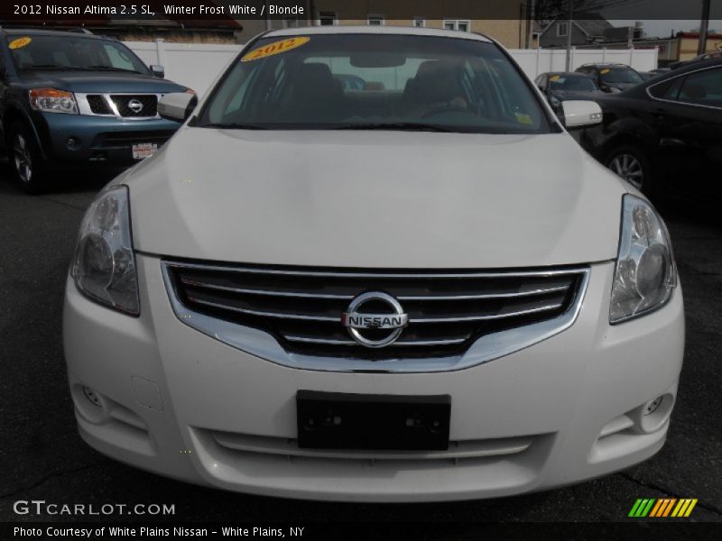 Winter Frost White / Blonde 2012 Nissan Altima 2.5 SL