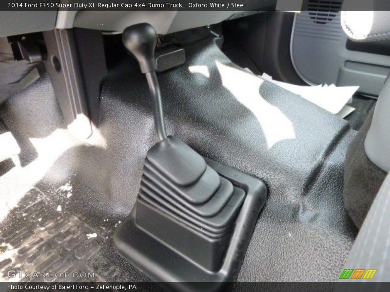 Oxford White / Steel 2014 Ford F350 Super Duty XL Regular Cab 4x4 Dump Truck