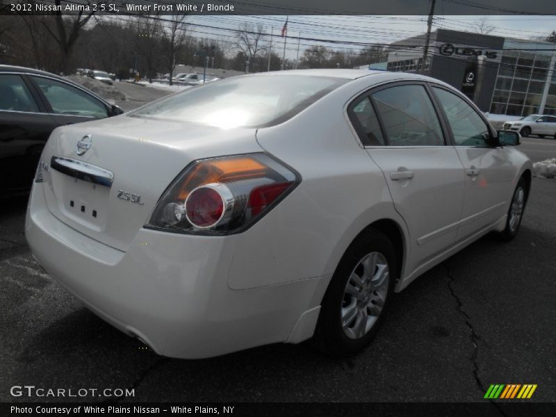 Winter Frost White / Blonde 2012 Nissan Altima 2.5 SL