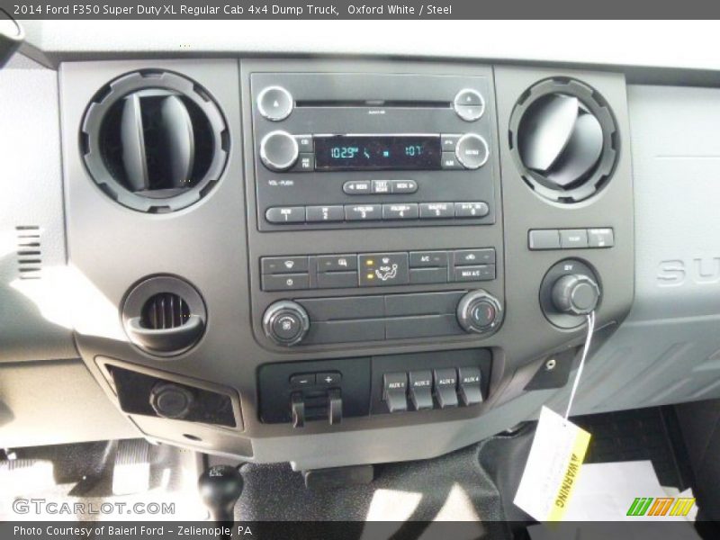 Oxford White / Steel 2014 Ford F350 Super Duty XL Regular Cab 4x4 Dump Truck