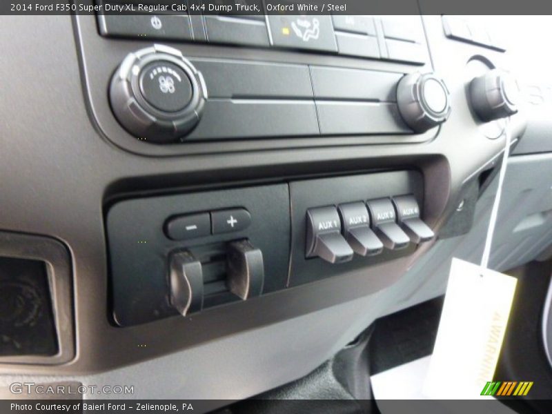 Oxford White / Steel 2014 Ford F350 Super Duty XL Regular Cab 4x4 Dump Truck