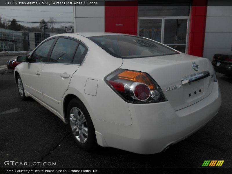 Winter Frost White / Blonde 2012 Nissan Altima 2.5 SL