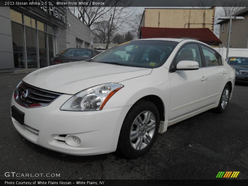 Winter Frost White / Blonde 2012 Nissan Altima 2.5 SL