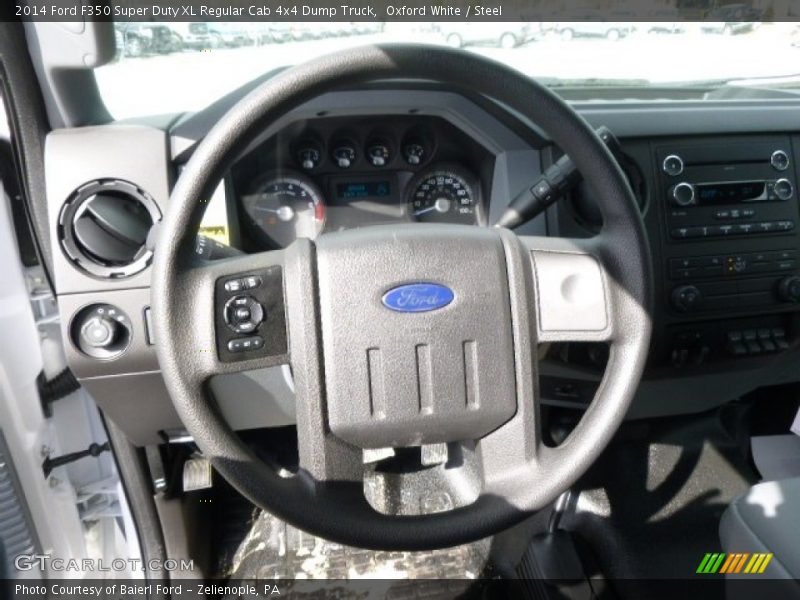 Oxford White / Steel 2014 Ford F350 Super Duty XL Regular Cab 4x4 Dump Truck