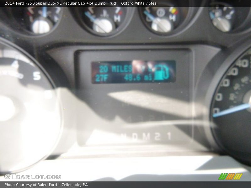 Oxford White / Steel 2014 Ford F350 Super Duty XL Regular Cab 4x4 Dump Truck