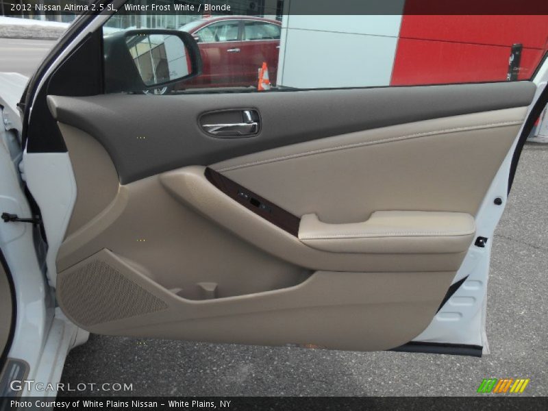 Winter Frost White / Blonde 2012 Nissan Altima 2.5 SL