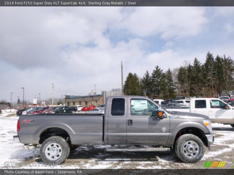 Sterling Gray Metallic / Steel 2014 Ford F250 Super Duty XLT SuperCab 4x4
