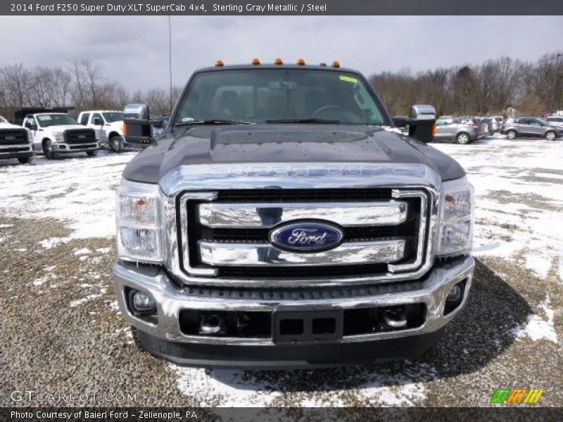 Sterling Gray Metallic / Steel 2014 Ford F250 Super Duty XLT SuperCab 4x4