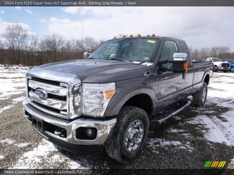 Sterling Gray Metallic / Steel 2014 Ford F250 Super Duty XLT SuperCab 4x4