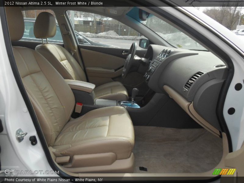 Winter Frost White / Blonde 2012 Nissan Altima 2.5 SL